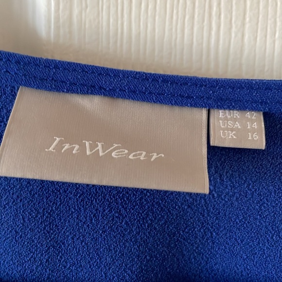 Royal cobalt blue dress plus pockets - Picture 3 of 7